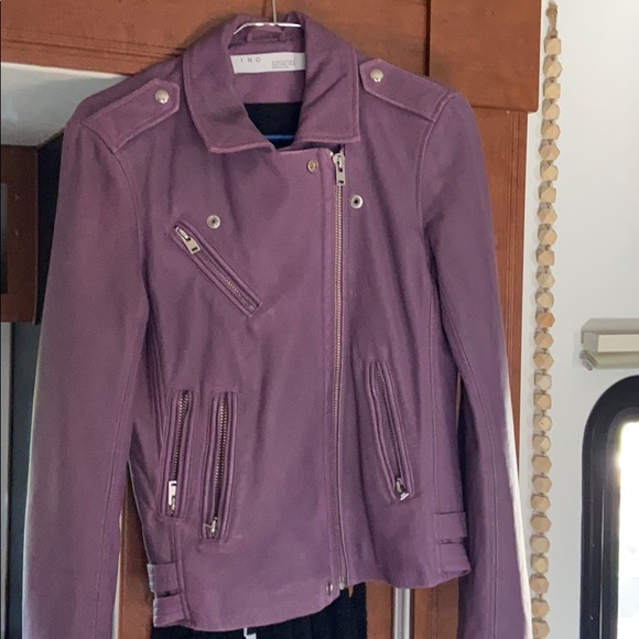 iro purple leather jacket